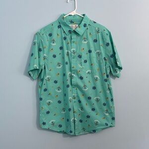 Hurley Aqua Floral Casual Shirt